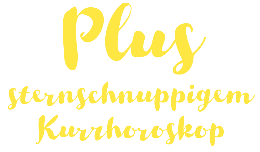 Astrokatzen plus sternschnuppigem Kurzhoroskop